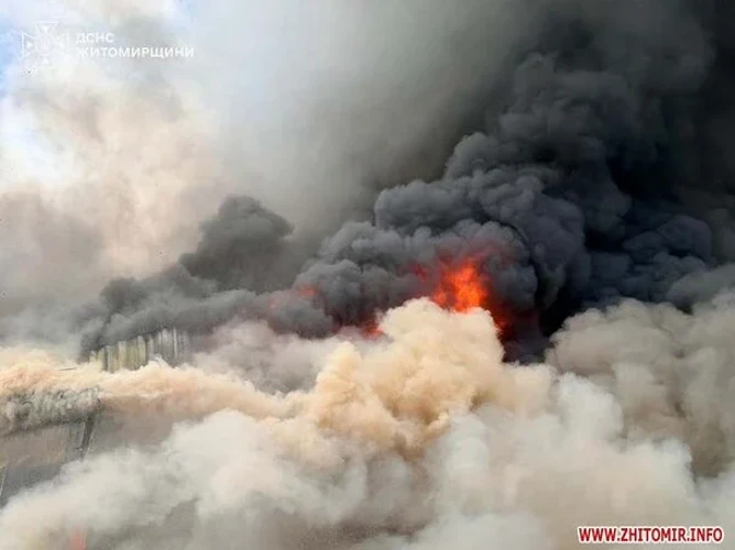 У Житомирі 5 вересня знищено 4350 м² складів «Рудь»: що підтверджено цифрами
