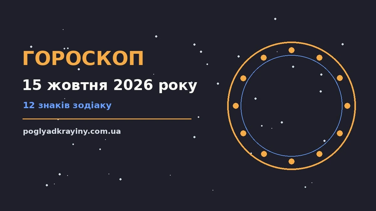 Гороскоп на 15 жовтня 2026 року: ключові моменти дня для впевненого початку дня